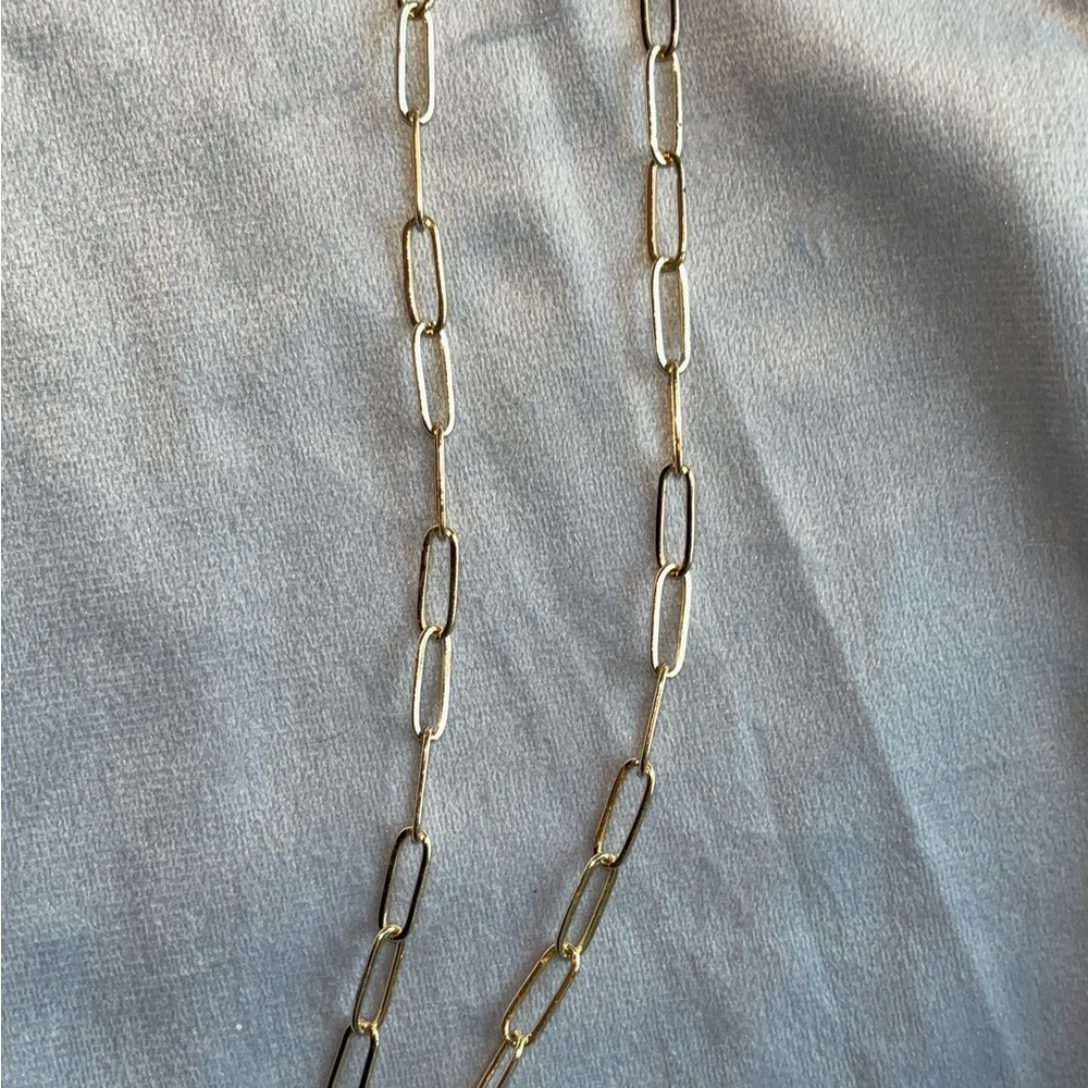 Gold Paperclip Link Necklace - Women Jewelry